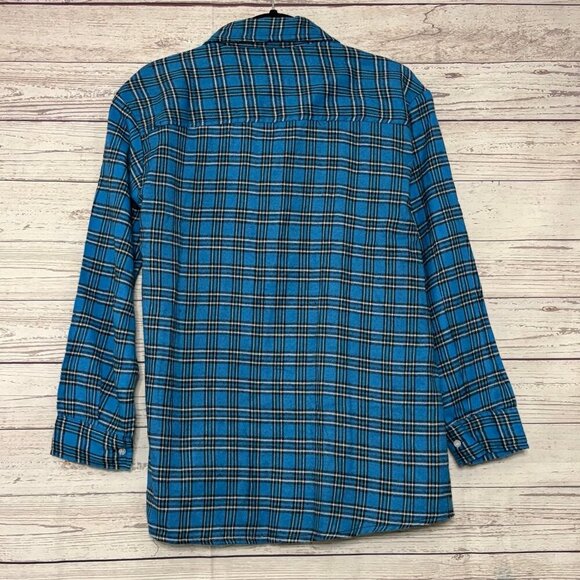 TruFit Blue Plaid Button Up Large - Picture 6 of 6